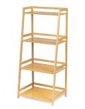 Bambusz polc 4 polccal natúr 85 x 39 x 29 cm