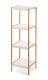 Bambusz polc 4 polccal fehér 110 x 33 x 34 cm