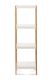 Bambusz polc 4 polccal fehér 110 x 33 x 34 cm
