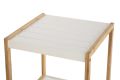 Bambusz polc 4 polccal fehér 110 x 33 x 34 cm
