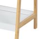 Bambusz polc 4 polccal fehér 85 x 39 x 29 cm