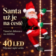 Karácsonyi Mikulás létrán 40 LED 90 cm távirányítóval