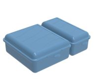 ROTHO Uzsonnás doboz FUN  1,6 L kék