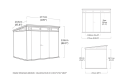 Keter Kerti ház PENT 9 x 7  226 x 279 x 216 cm szürke