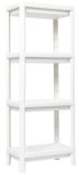 LINDA Négyszintes polc fehér