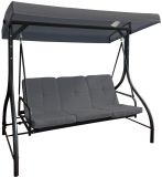 PARIS Fém kerti hinta szürke