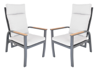 Luxus aluminium fotel ANNECY DUO 2 db