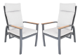 Luxus aluminium fotel ANNECY DUO 2 db