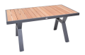 ROTTERDAM Alumínium étkezőasztal 138 x 80 cm