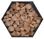 Fa tároló hatszögletű fém sötátszrüke