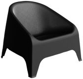 MATERA Műanyag fotel grafit