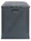 TOOMAX Kerti műanyag tároló doboz WOOD 420 L grafit