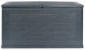 TOOMAX Kerti műanyag tároló doboz WOOD 420 L grafit