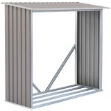 ROJAPLAST Fém tűzifatároló  182 x 75 x 160 cm