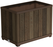 Virágcserép DECO RECTANGLE TALL WALNUT