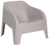 PETRA ARMCHAIR Műanyag karosszék szürke