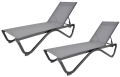 Alumínium nyugágyak ZWL-515 DUO 2 db szürke