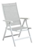 Kerti dönthető szék BASIC PLUS fehér/világosszürke