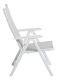 Kerti dönthető szék BASIC PLUS fehér/világosszürke