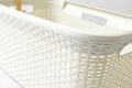 Ágyneműtartó kosár STYLE RATTAN 45L - krém CURVER