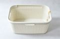 Ágyneműtartó kosár STYLE RATTAN 45L - krém CURVER