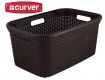 Ágyneműtartó kosár STYLE RATTAN 45L - barna CURVER