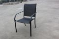 Kerti fém szék - fekete