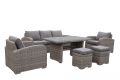 ROJAPLAST Kerti rattan bútor készlet OTTAWA Barna