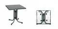 Fém asztal PIZZARA Antracit 70 x 70 cm
