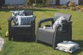 Allibert Kerti rattan fotel CORFU DUO Antracit