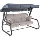 Kerti hintaszék  4 személyes fém antracit színű