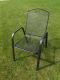Kerti szék fém rakásolható fekete