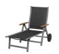 ROJAPLAST Kerti nyugágy állítható ASS COMFORT Fekete