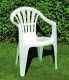 Kerti műanyag szék KONA Fehér