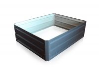 Virágágyás magas fémlemez 80 x 60 cm