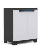 LINEAR BASE Szekrény 90 x 68 x 39 cm fekete+világos szürke