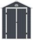 Kerti tároló ház AVE D 226 x 192 x 190 cm sötétszürke