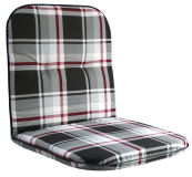 SUN GARDEN Párna alacsony székre SCALA kockás szürke