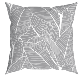 SUN GARDEN Dekorációs párna VANESSA szürke levél 43 x 43 cm